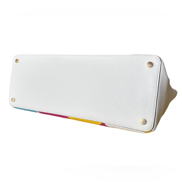 INC International Concepts Michaella Faux Leather Colorblock Tote Bag - Picture 7 of 10